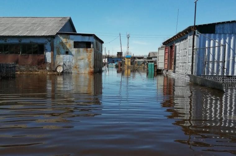 Большая вода отступает от села Ваеги