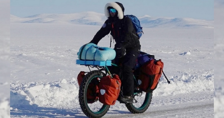 Испанский велопутешественник добрался до самого северного города России